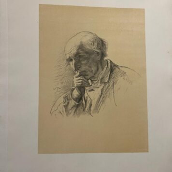[Antique print, lithography's, 19th century] Three portraits of painter Hendrik Albert van Trigt (1829-1899), with 1 page text in Dutch, 1 p.