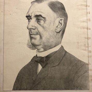 [Antique print, lithography, 19th century] Portrait of Mr. J.A. Levie, 1 p.