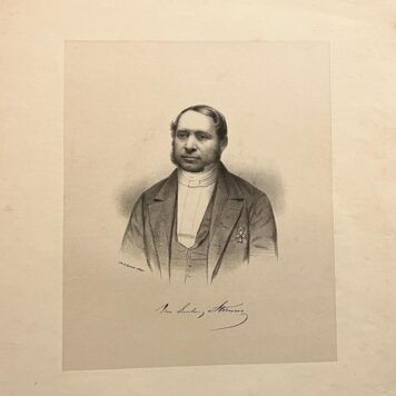 [Lithography, lithografie, 19th century] Portrait of (Leopold?) Von Limburg Stirum, lithographed by E. Spanier The Hague, 1 p.