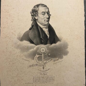 [Lithography, lithografie, 1830] Portrait of Adriaan Pietersz. Loosjes (1828-1902), Dutch preacher and literator, 1 p.