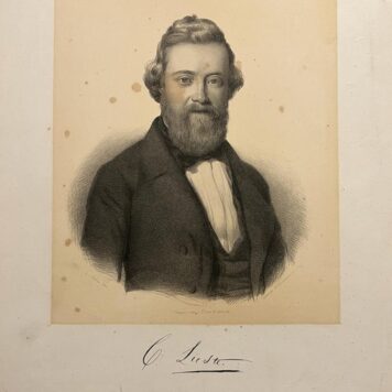 [Lithography, lithografie, 19th century] Portrait of Cornelis Lieste (1817-1861), Dutch painter and lithographer, 1 p.