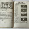 [Literature, love 1721] Eeuwigduurende liefdes almanak, zinnebeeldig, volgens den algemeenen Almanaks-trant, de wisselvalligheden der minnaeren, die in alle liefde-jaeren voorvallen, aenwyzende. Te Cyprus by Philander Mirtello, in den Mirteboom. [Leiden?], z.n., 1721. Richly illustrated.