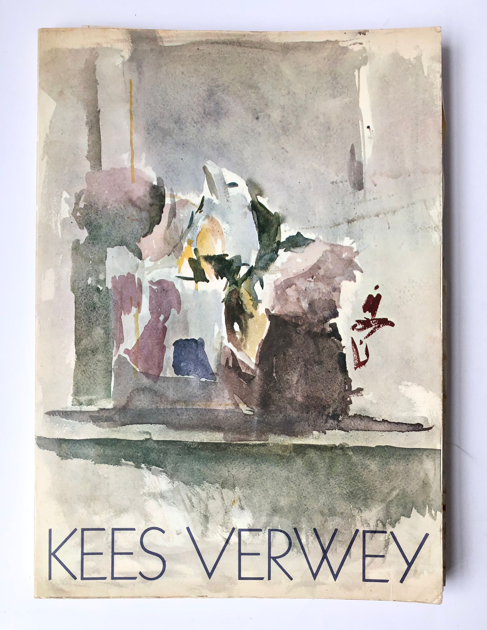  - [Catalogue by Verwey with autograph and three letters] Book of L. Tegenbosch, Kees Verwey, 1974, with handwritten assignment by Verwey to colleague artist Jan [Peeters] and Ineke. With three letters to Jan Peters.
