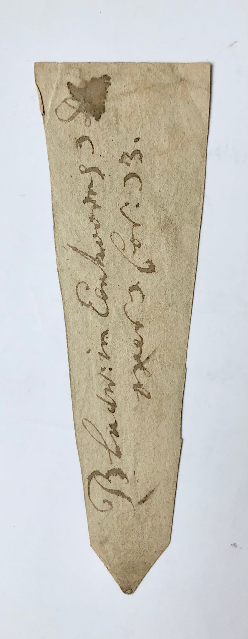 [Printed and partly manuscript, label for medicine, ca 1850] Label for medicine bottle, Printed by V. Hulleman, Blokzijl. In handwriting: 'voor Herman de Liefde', 1850. With engraving of deer (hert).