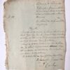 [Manuscript 1814, Zeeuws Vlaanderen] Letter by 'commissaris generaal in het Departement van de Monden van de Schelde F.C. de Jonge', d.d. Terneuzen 26-2-1814 regarding the election of Jan Staal as 'schepen van Hengstdijk', in stead of his old father Jan Fr. Staal. Manuscript, 4°, 1 p.