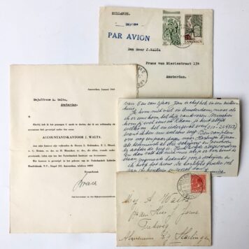 [Manuscripts, 20th century] Ca 12 letters regarding the family Walta, middle 20th century.