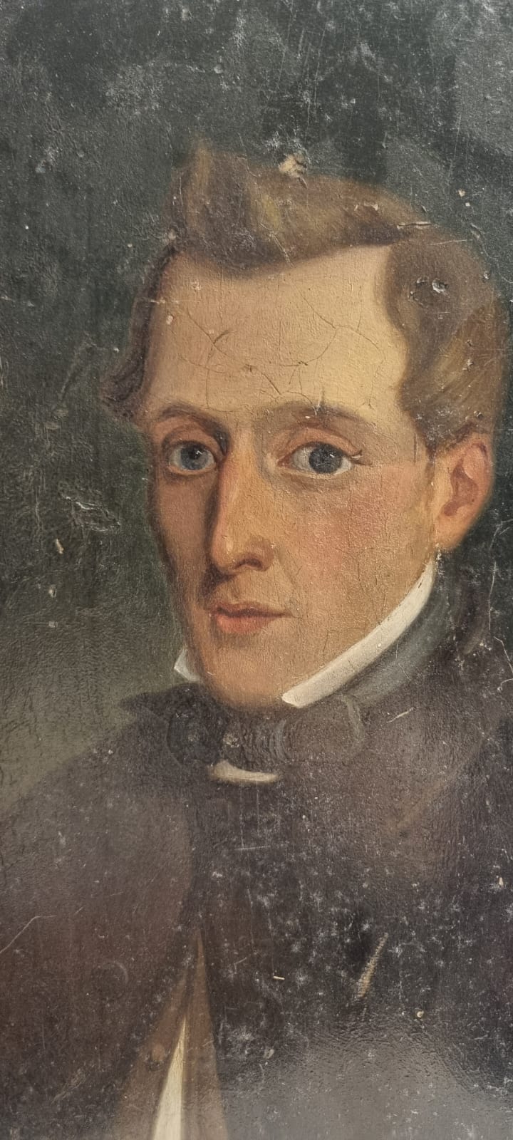 [Antique painting, oil on panel] Portrait of Jacob Polar of Polak, 1858.
