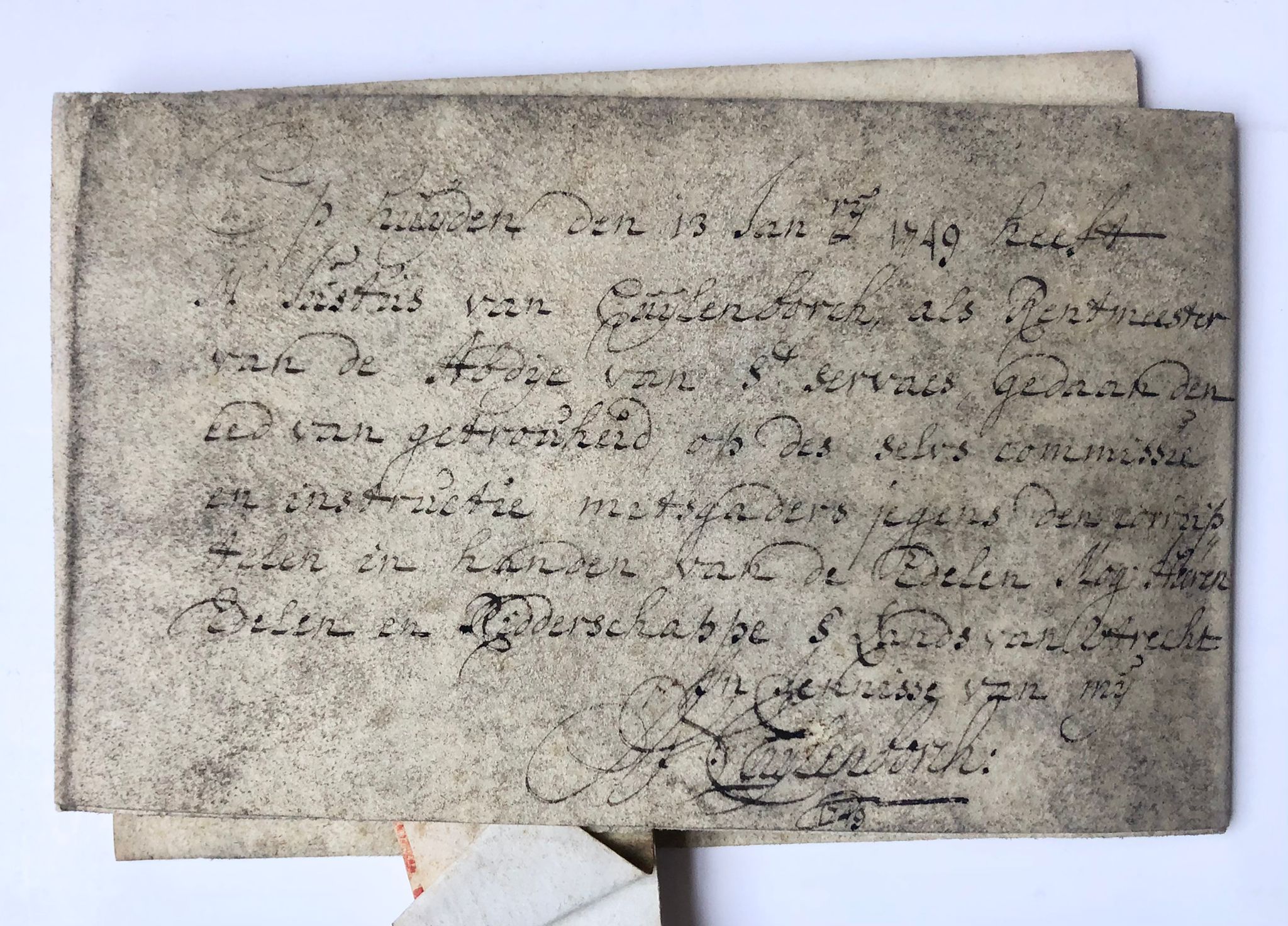 [Charter on parchment without seal, 1742] Deed of knighthood of Utrecht (Acte van de ridderschap van Utrecht), d.d. 3-9-1742, 1 p. In good condition.