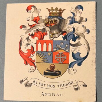 Wapenkaart/Coat of Arms: Andrau, coloured, 1 p., 10 x 9 cm.