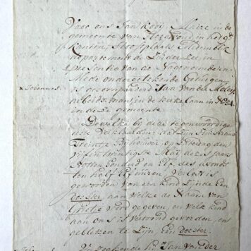 [Geneology, 19th century family Kos, Oude Niedorp] Various family papers Kos, 19th century. Over 50 pieces, manuscripts.