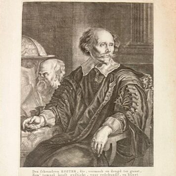 [Original engraving, ca 1786] Portrait print of Dutch theatre writer Samuel Coster (1579-1665), 1 p.