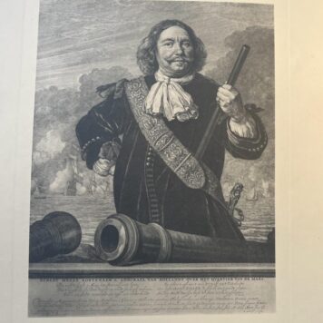 [Original lithography, ca 1860] Portrait print of admiral (Admiraal) Egbert Meeuwsz. Kortenaer, Cortenaer (1604-1665), 1 p.