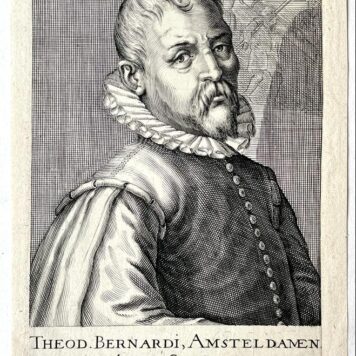 [Antique print, engraving, published 1610] Portrait print of artist Dirck Barendsz., 1 p.