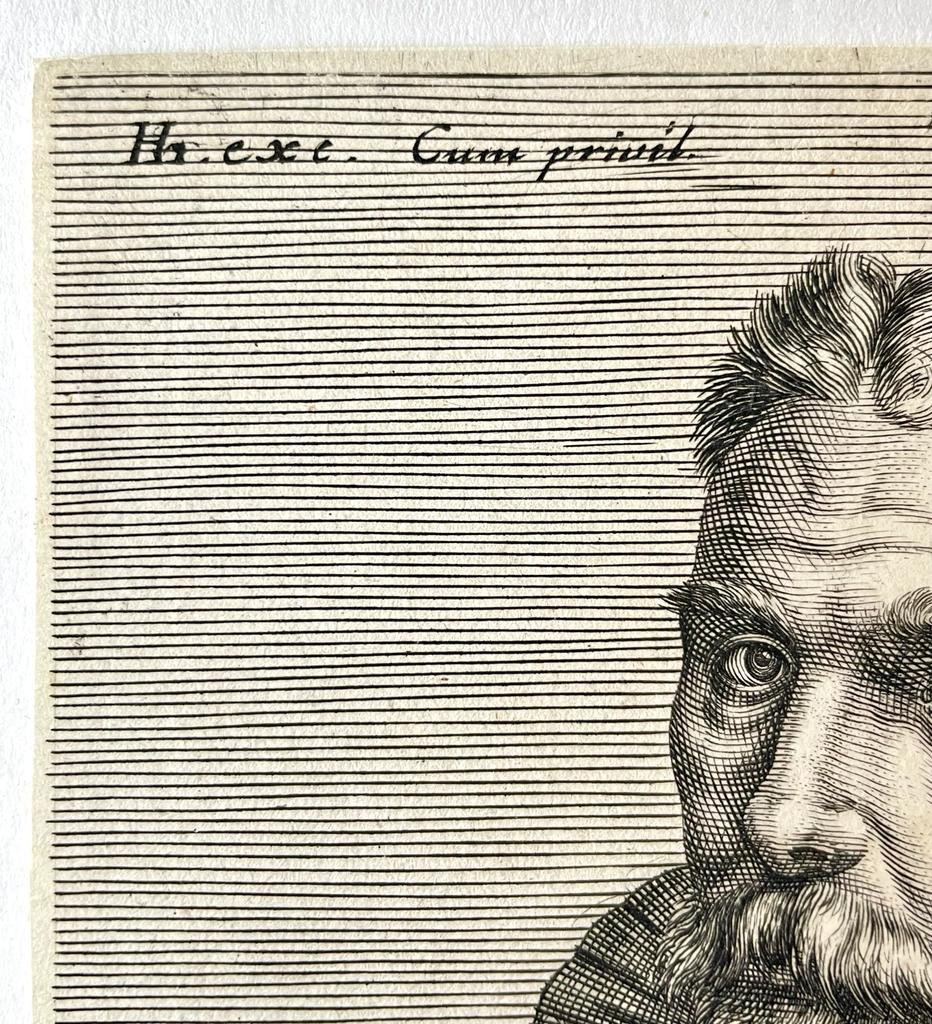 [Antique engraving, published 1610] Portrait print of artist Cornelius Ketel, Goudanus, 1 p.