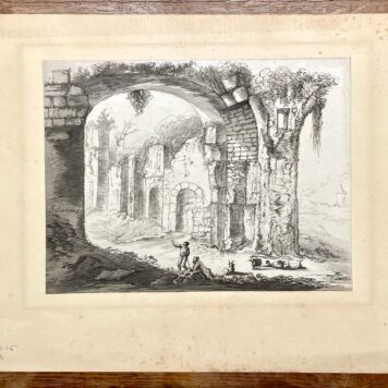 [Aquatint, etching, later copy 19th/20th century] Landscape with a ruin, after 1768, probably 20th or 19th century, 1 p.