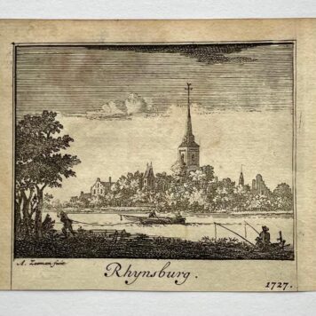 [Antique print, city view, 1727] Rhynsburg (Rijnsburg), published 1727, 1 p.