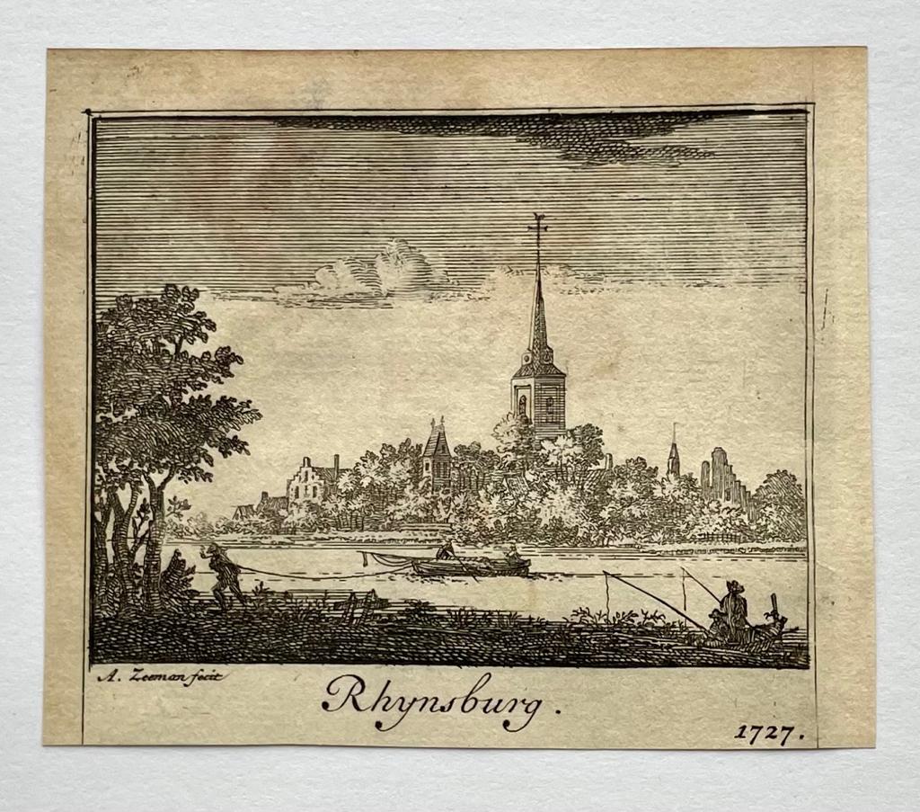 [Antique print, city view, 1727] Rhynsburg (Rijnsburg), published 1727, 1 p.