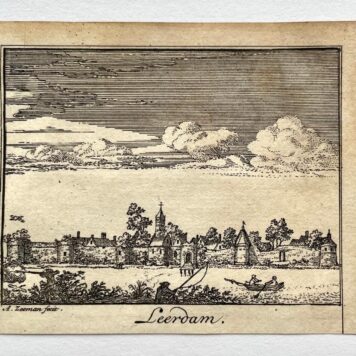 [Antique print, city view, 1730] Leerdam, published 1730, 1 p.