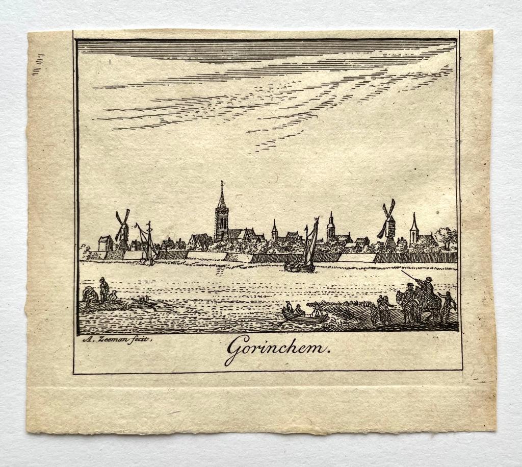 [Antique print, city view, 1730] Gorinchem (Gorcum or Gorkum), published 1730, 1 p.
