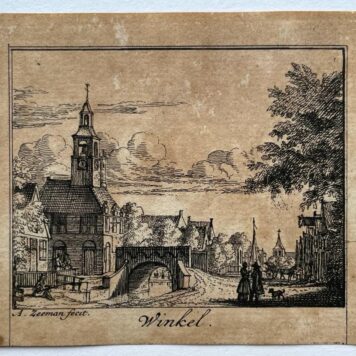 [Antique print, city view, 1730] Winkel, Noord-Holland, published 1730, 1 p.
