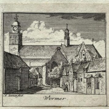 [Antique print, city view, 1730] Wormer, city in Noord-Holland, published 1730, 1 p.