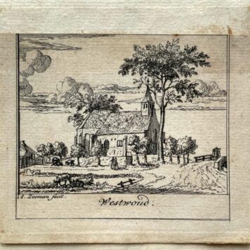 [Antique print, city view, 1730] Westwoud, published 1730, 1 p.