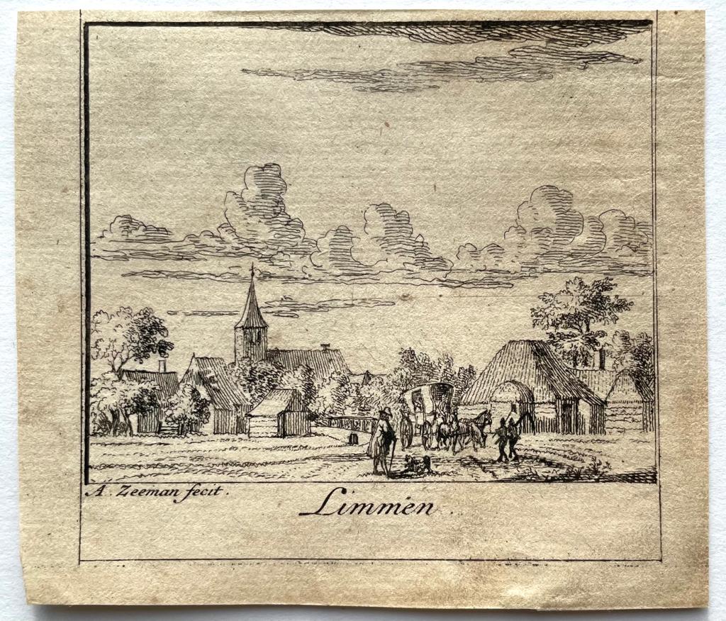 [Antique print, city view, 1730] Limmen, published 1730, 1 p.
