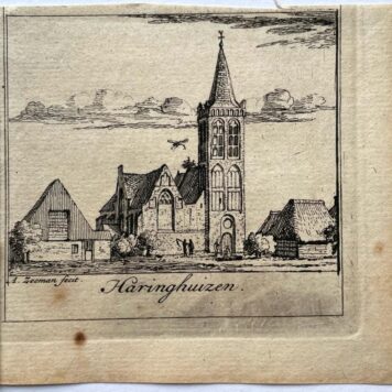 [Antique print, city view, 1730] Haringhuizen, published 1730, 1 p.