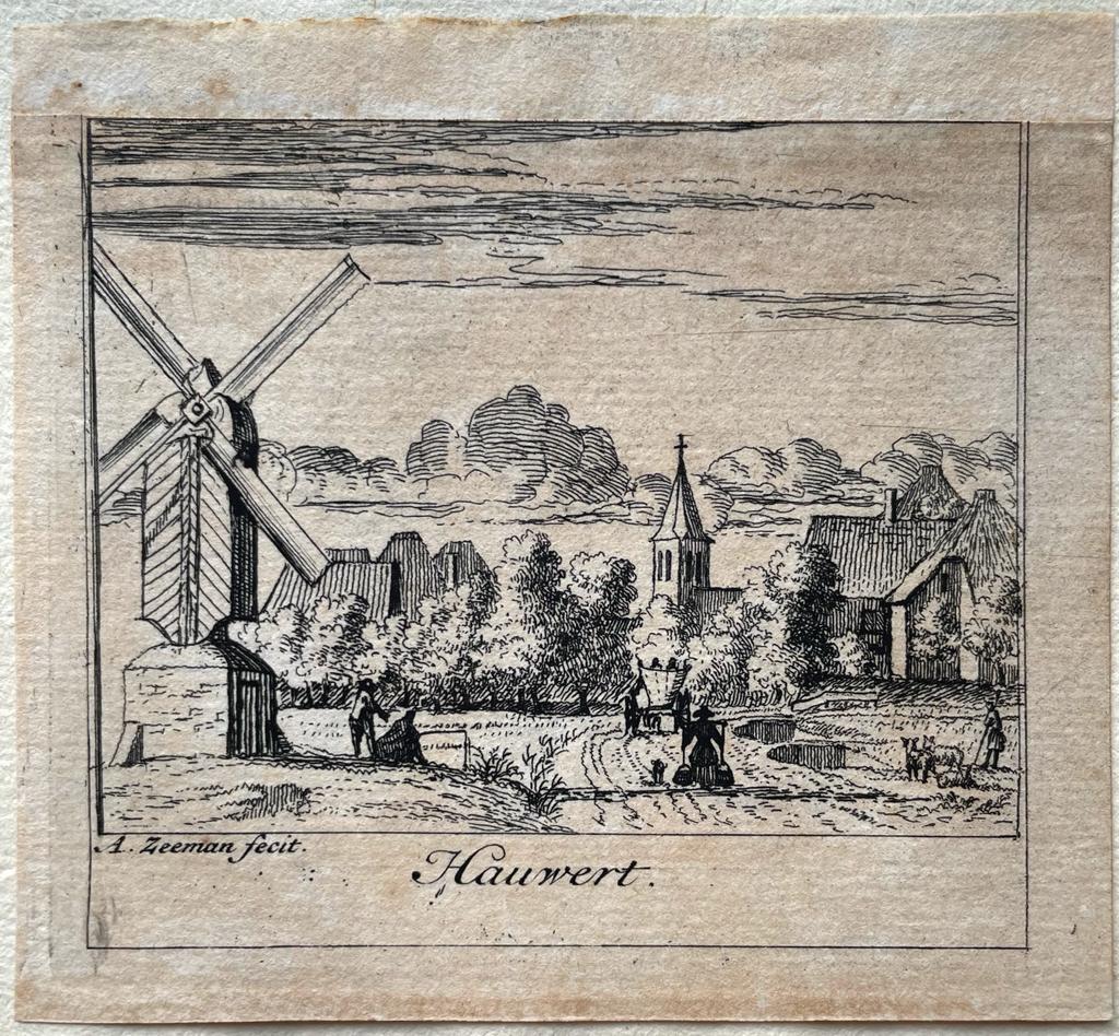 [Antique print, city view, 1730] Hauwert, published 1730, 1 p.