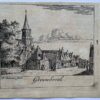 [Antique print, city view, 1730] Grootebroek, published 1730, 1 p.