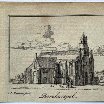 [Antique print, city view, 1730] Bovekarspel, published 1730, 1 p.