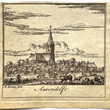 [Antique print, city view, 1730] Assendelft, published 1730, 1 p.