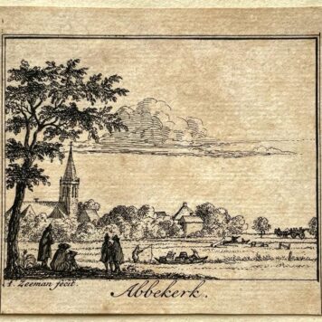 [Antique print, city view 1730] Abbekerk, published 1730, 1 p.