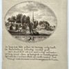 [Original city view, antique print] Het Dorp Koudekerk, engraving made by Anna Catharina Brouwer, 1 p.