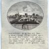 [Original city view, antique print] Het Dorp Herkingen, engraving made by Anna Catharina Brouwer, 1 p.