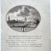 [Original city view, antique print] De Stad Delft, engraving made by Anna Catharina Brouwer, 1 p.