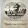 [Original city view, antique print] 't Dorp Cillaarshoek, engraving made by Anna Catharina Brouwer, 1 p.