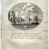 [Original city view, antique print] Het Dorp Oost-Zaandam, engraving made by Anna Catharina Brouwer, 1 p.