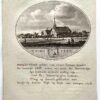 [Original city view, antique print] 't Dorp Jisp, engraving made by Anna Catharina Brouwer, 1 p.