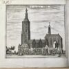 [Antique print, etching] St Jacobs kerk in The Hague, published ca. 1730, 1 p.