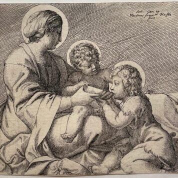 [Antique print, etching and engraving, ca. 1606] Madonna della scodella, published 1606, 1 p. 60538