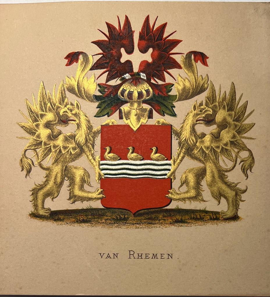 Wapenkaart/Coat of Arms: Van Rhemen, 1 p.