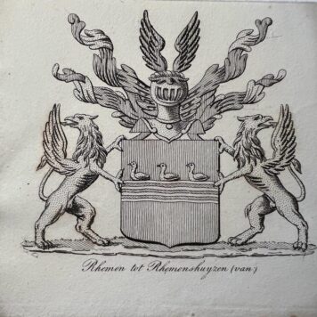 Wapenkaart/Coat of Arms: Van Rhemen tot Rhemenshuyzen (van), 1 p.