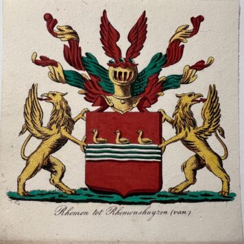 Wapenkaart/Coat of Arms: Van Rhemen tot Rhemenshuyzen (van), 1 p.