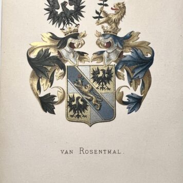 Wapenkaart/Coat of Arms: Van Rosenthal, 1 p.