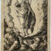 [Antique print, engraving] after L.v. Leyden, The Passion: The Resurrection (Verrijzenis). Devotieprent. 19th century (?), J.H. Muller, 1 p.