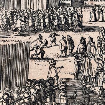 [Antique print, etching, execution, ca. 1619] De onthoofding van Johan van Oldenbarnevelt, published ca. 1619, 1 p.