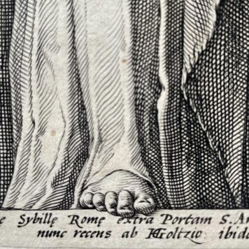 [Antique print, engraving, 1592] Two Sibyls / Twee sibillen, published 1592, 1 p.