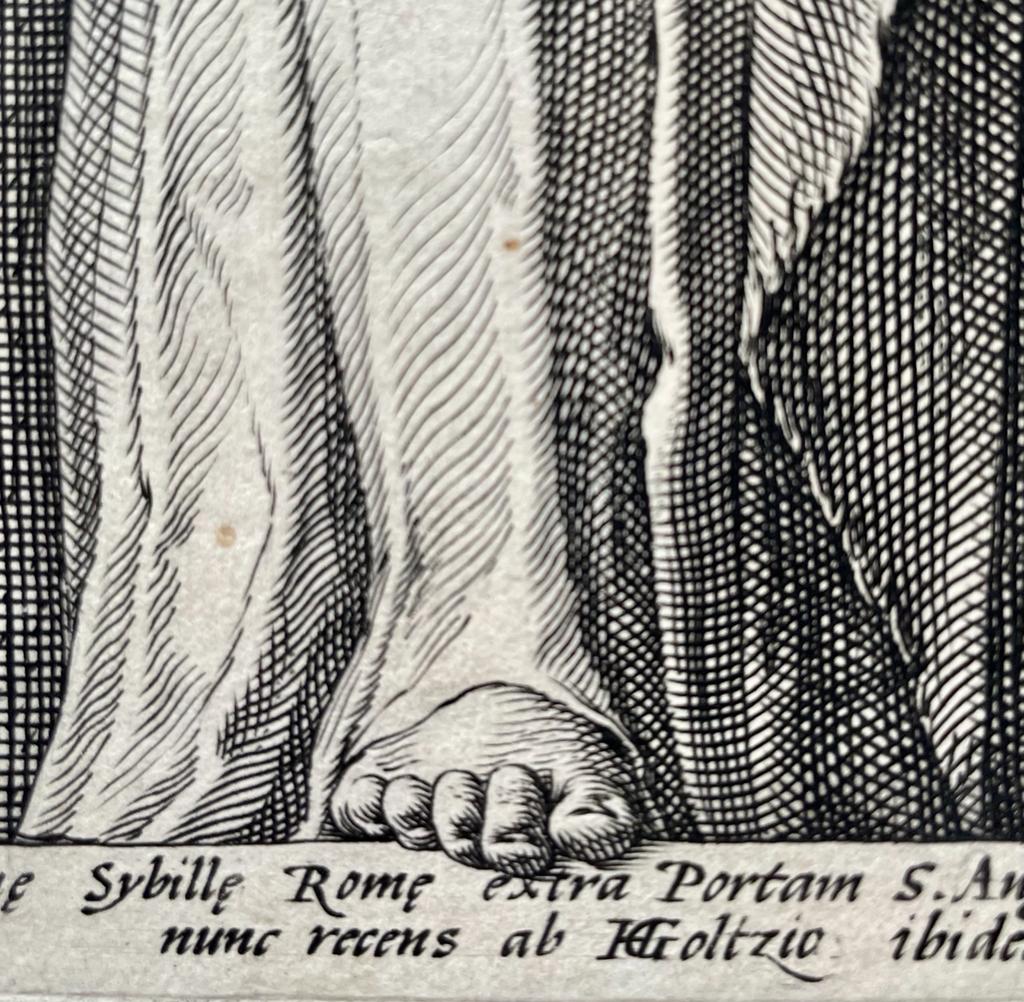 [Antique print, engraving, 1592] Two Sibyls / Twee sibillen, published 1592, 1 p.