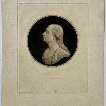 [Antique print, mezzotint] Bust portrait of admiral Jan Hendrik van Kinsbergen, published 1806, 1 p..